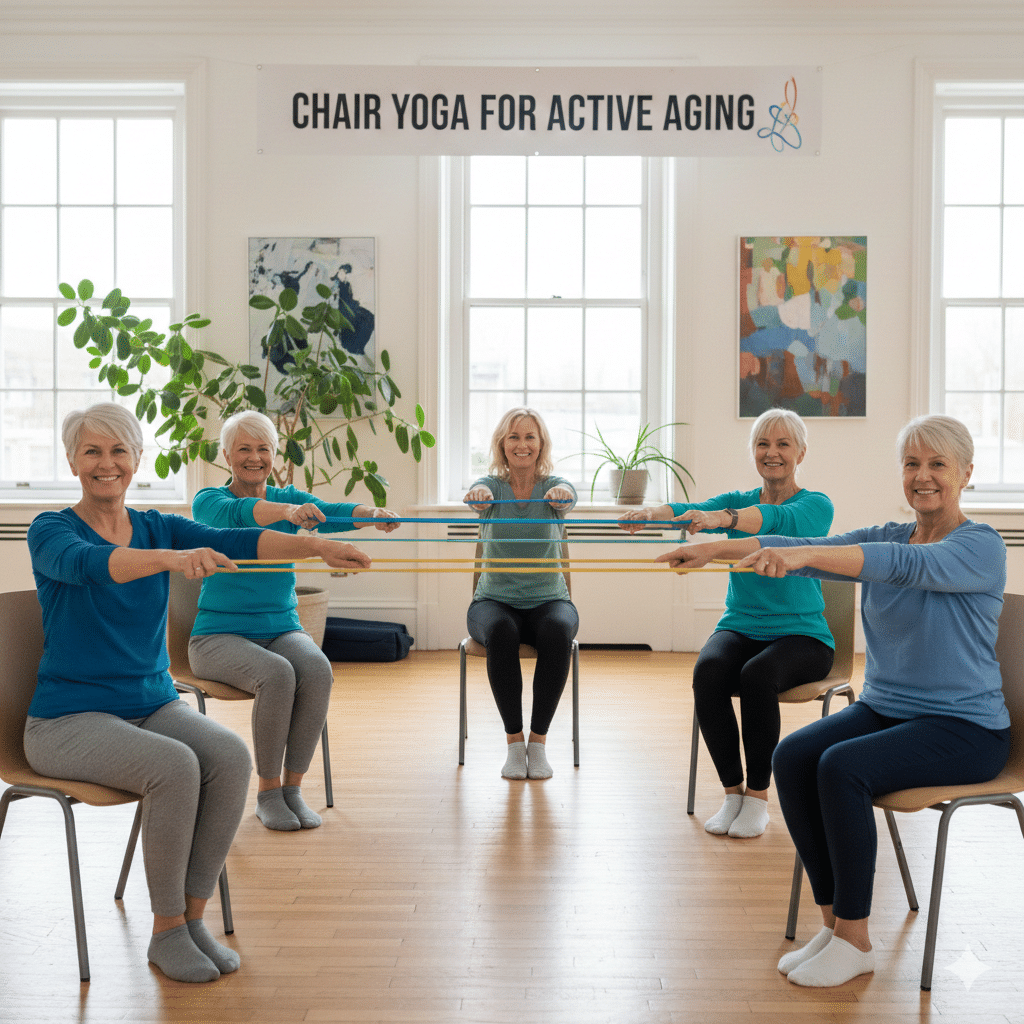 28 Days of Chair Yoga for Seniors: Feel Stronger, Calmer & More Mobile