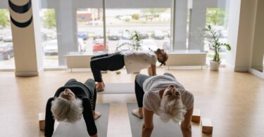 chair yoga table pose