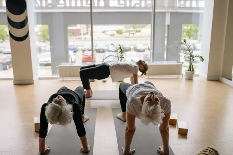 chair yoga table pose