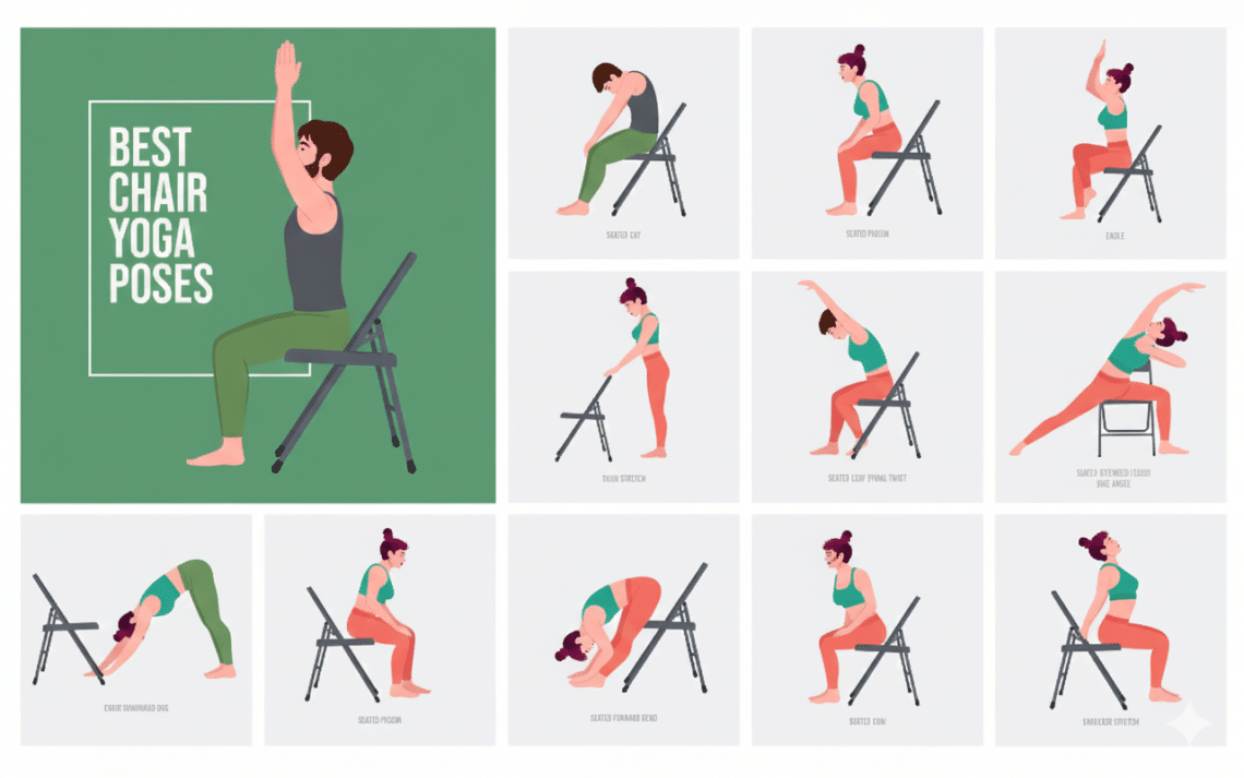 Chair Yoga Made Easy: Gentle Exercises for Seniors & Beginners - Yoga