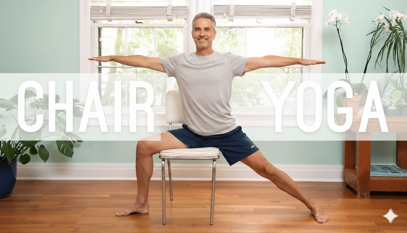 20-Minute Gentle Chair Yoga Routine for Seniors & Beginners (No Floor ...